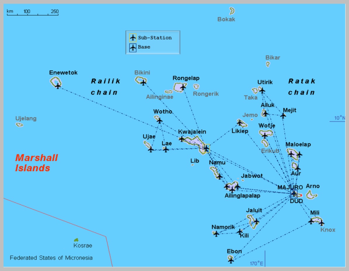 Air Marshall Islands Routemap