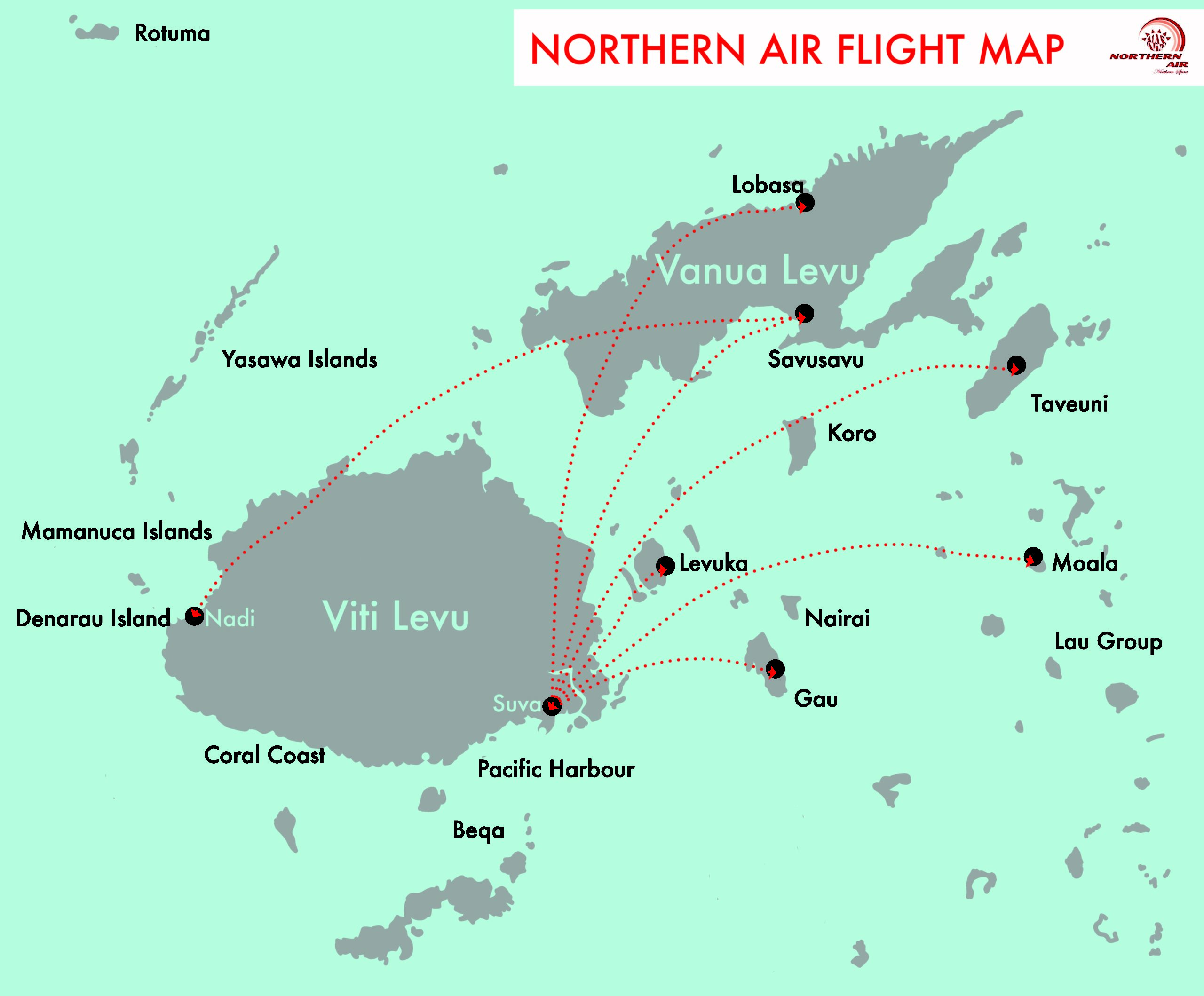 Northern Air Routemap